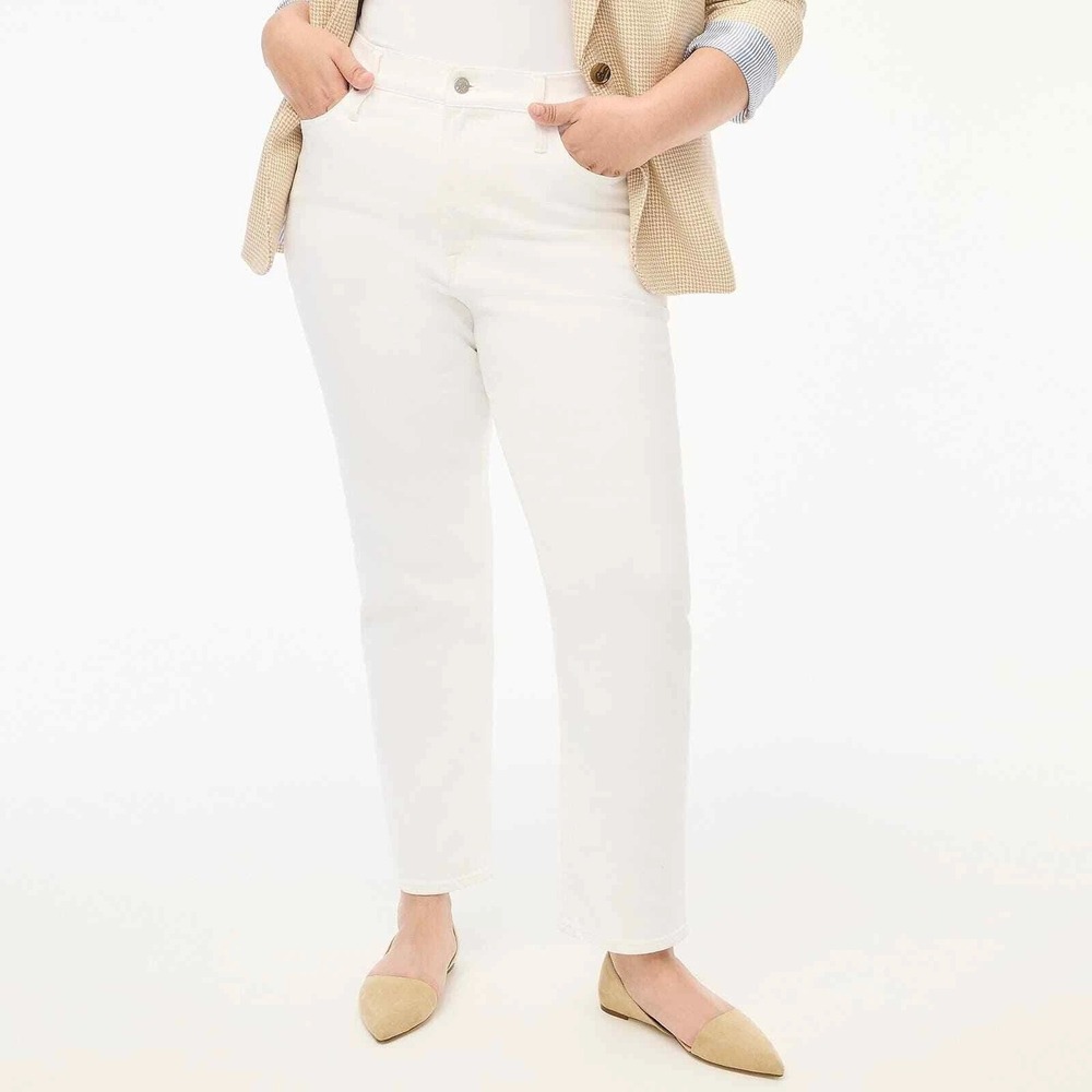 JCrew Essential Straight‎ Stretch Jeans Size 30 White